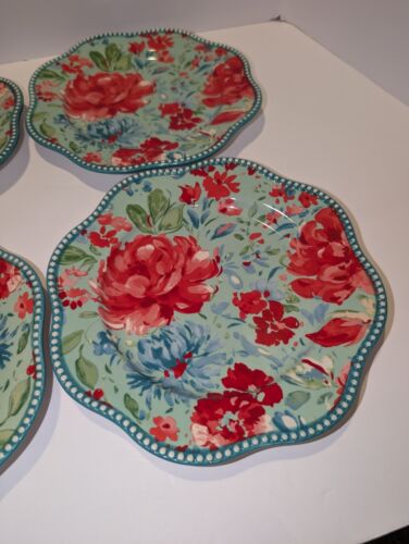 4 The Pioneer Woman Gorgeous Garden Salad Plates - Picture 4 of 5