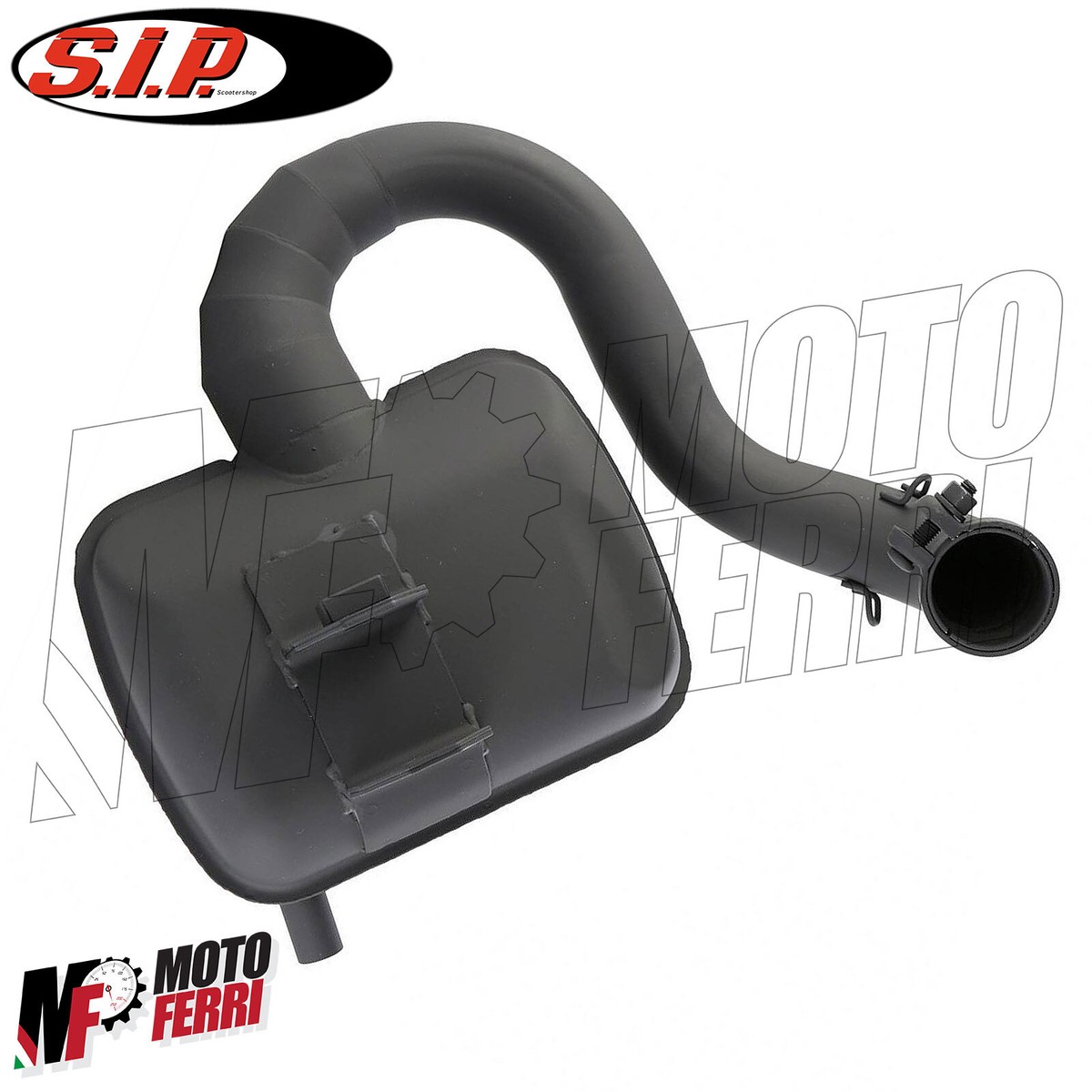 Exhaust Pipe Pan Sip Road Black Vespa 200 PX PE Rainbow Rally