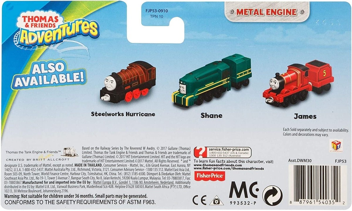 Thomas & Friends Fjp53 Adventures Lexi The Experimental