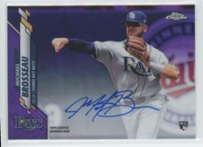 2020 Topps Chrome Rookie Autographs Purple Refractor Michael Brosseau RC Auto