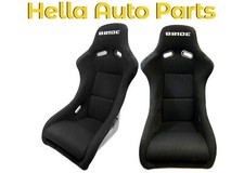 Bride Zeta Ii Black Cloth Seats Low Max Vios Jdm Bucket Racing Two Seats Pair