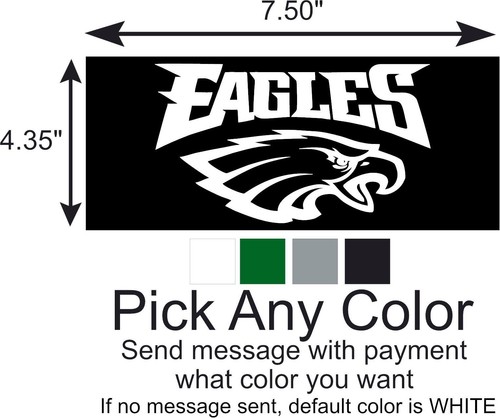 Philadelphia Eagles Window DECAL Vinyl STICKER for car truck or van - Picture 8 of 9