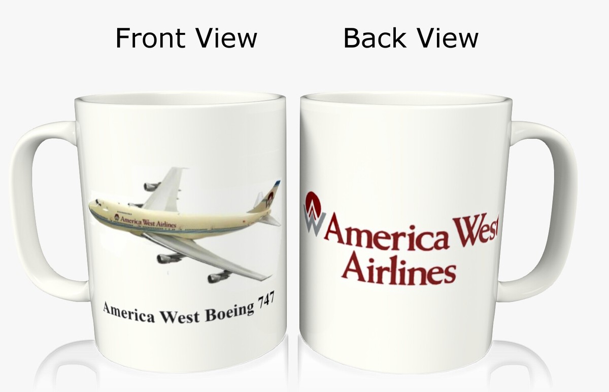 America West Airlines B-747 Coffee Mug