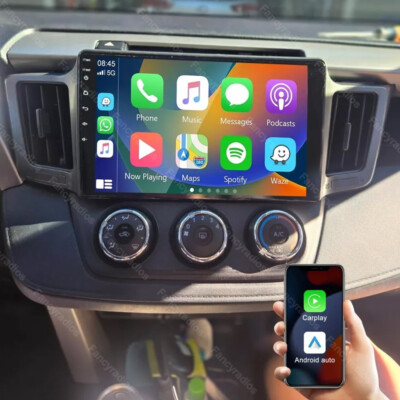 10.1'' Car Stereo Radio Android 13 Carplay GPS Navi BT For Toyota RAV4 2013-2018