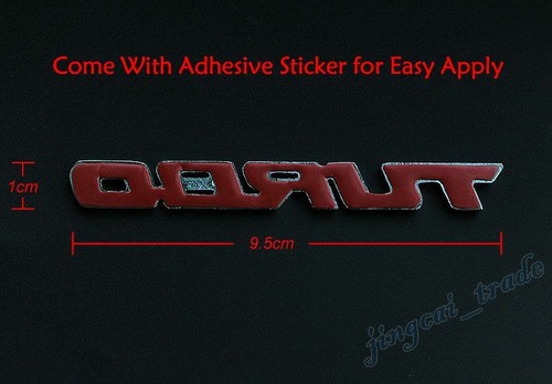 Coppia (2pz) Argento Turbo Logo 3D Metallo Auto SUV Corpo Parafango Emblema Decalcomania - Foto 6 di 7