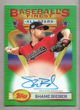 2020 Finest Flashbacks Baseball All-Star Refractors #AASB Shane Bieber Auto /20