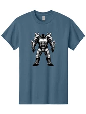 Metal-Armor Mens Graphic Tee, 100% Cotton, Casual Summer Wear