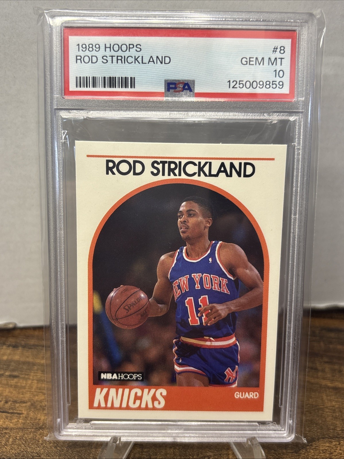 1989 Hoops Rod Strickland NY Knicks #8 PSA 10