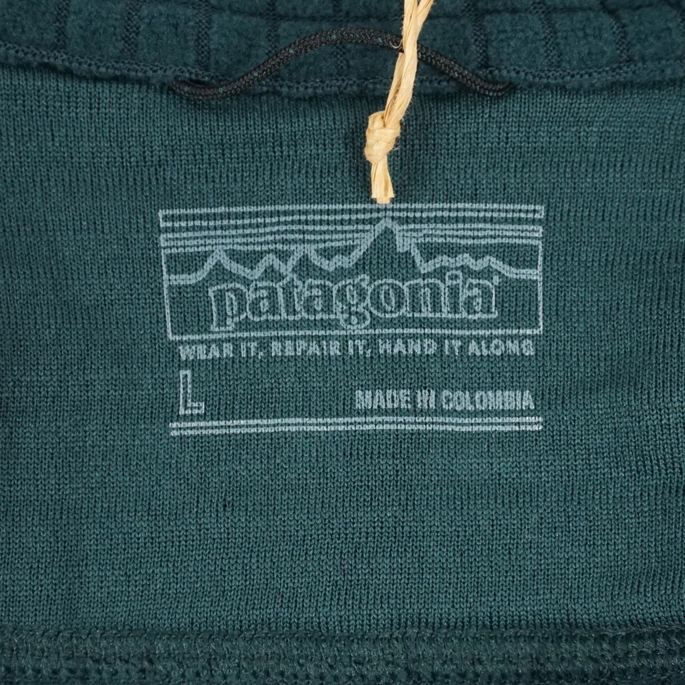 Pullover polar Patagonia R1 media cremallera en verde cascada - talla grande (40101) Foto 4 de 4