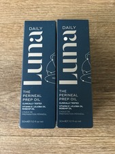 Luna Daily The Perineal Prep Oil 2 x 30ml - Vitamin E Jojoba & Rosehip Oil BNIB