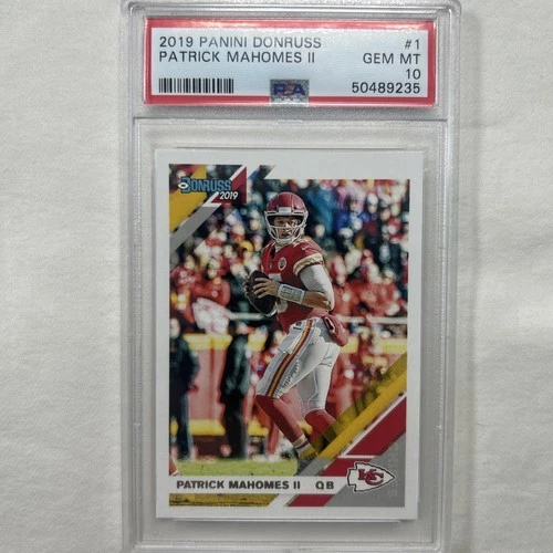 2019 Donruss Patrick Mahomes II #1 PSA 10 GEM MINT Kansas City Chiefs