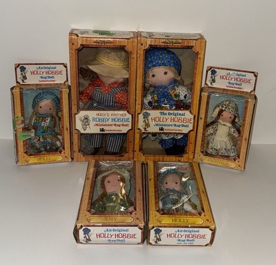 Vintage 1977 Knickerbocker Holly Hobbie Holly, Amy & Heather  Robbie Lot