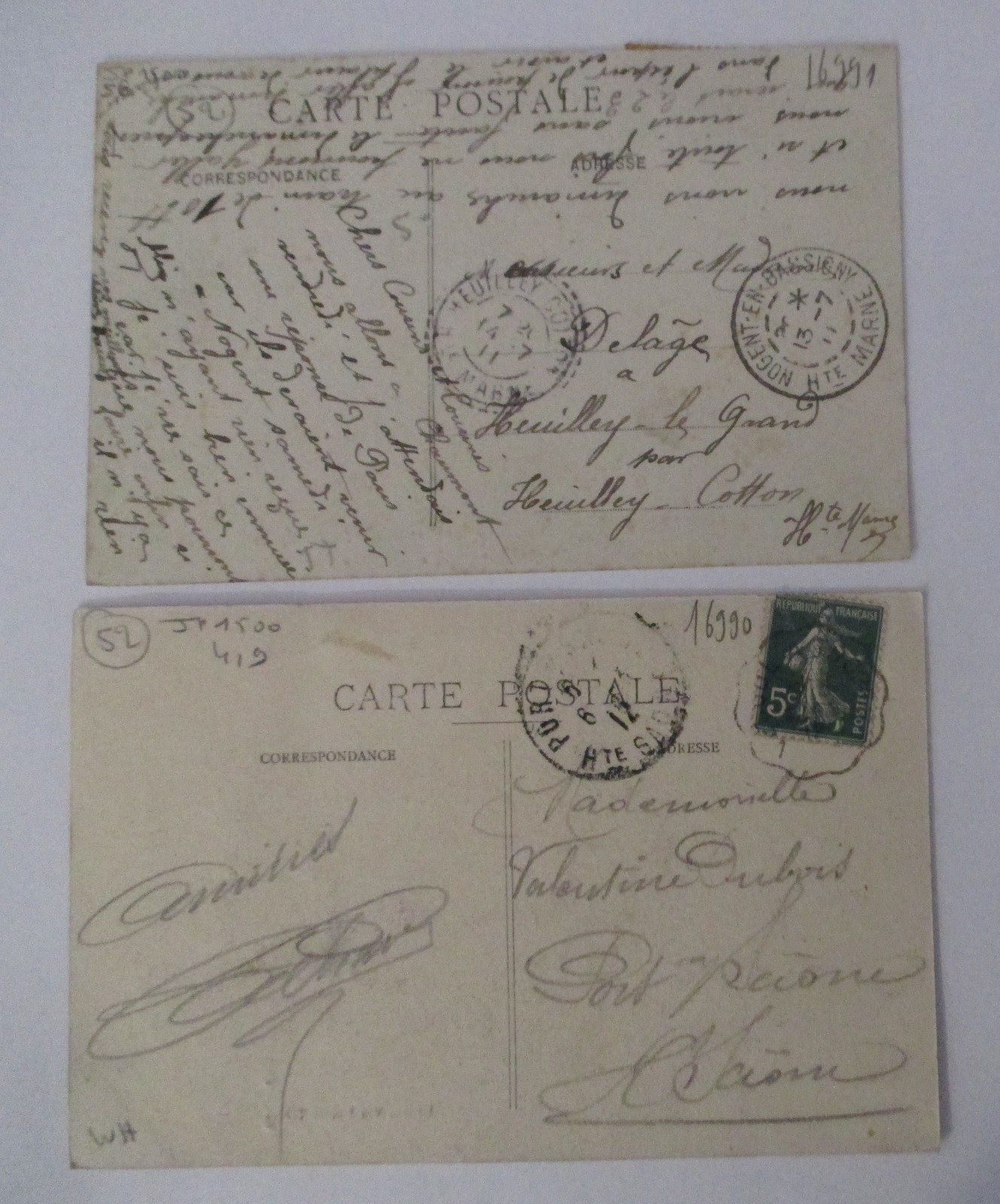 NOGENT-en-BASSIGNY lot of 11 postcards