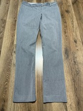 Express Pants, Women's 2R, Gray, Dress Pants, Straight Leg, Pockets, COLUMNIST