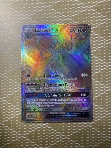 Pokemon Toxapex GX 154/145 Guardians Rising Full Art Holo Secret Rare HP210