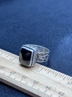 Sterling Silver Unknown Gemstone Ring- 8.9 Grams- Size 10- Vintage Estate Find