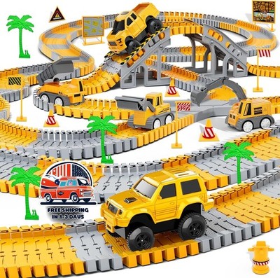 Juguete De Construcción De Pistas De Carreras De 253 Piezas Para Niños US NUEVO