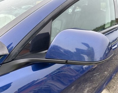 TESLA MODEL 3 WING DOOR MIRROR FRONT LEFT BLUE 2019-2023 1592033-00-C