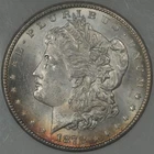 1878-S NGC MS65 MORGAN SILVER DOLLAR LUSTROUS GEM ORANGE PERIPHERAL TONING