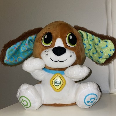 Leap Frog Puppy Learn Stuffed Plush Animal Educational Fun Play Toy Works