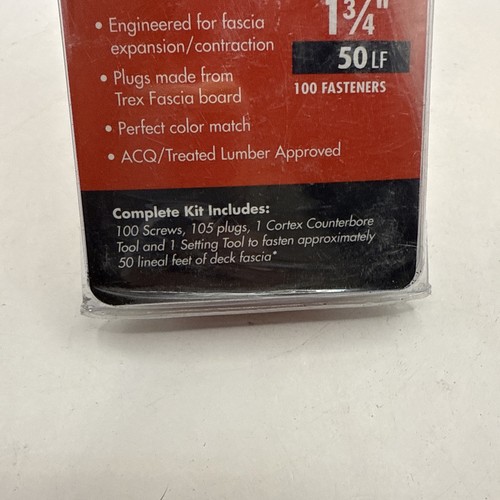 FastenMaster Cortex Sistema di fissaggio nascosto Trex Transcend Fascia 1-3/4" - Foto 9 di 11