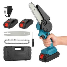 Mini Motosega 6 Pollici a Batteria 48V Ricaricabile Doppia Batteria Lama Sega