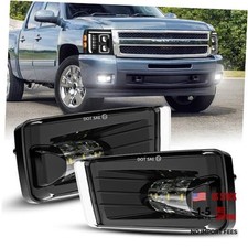 DOT LED Fog Lights 5202 Bulbs Bumper Fog Black 2007-2015 Chevy Silverado 