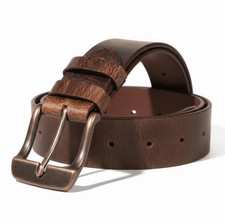 Amish Handmade Buffalo Leather Belt 1.5" Wide   Full Grain USA Made Freeship US