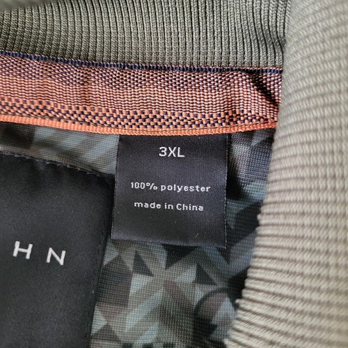VTG Sean John Track Jacket Mens 3XL Neo Camo Green Orange Zip 90's Hip-hop - Picture 10 of 15