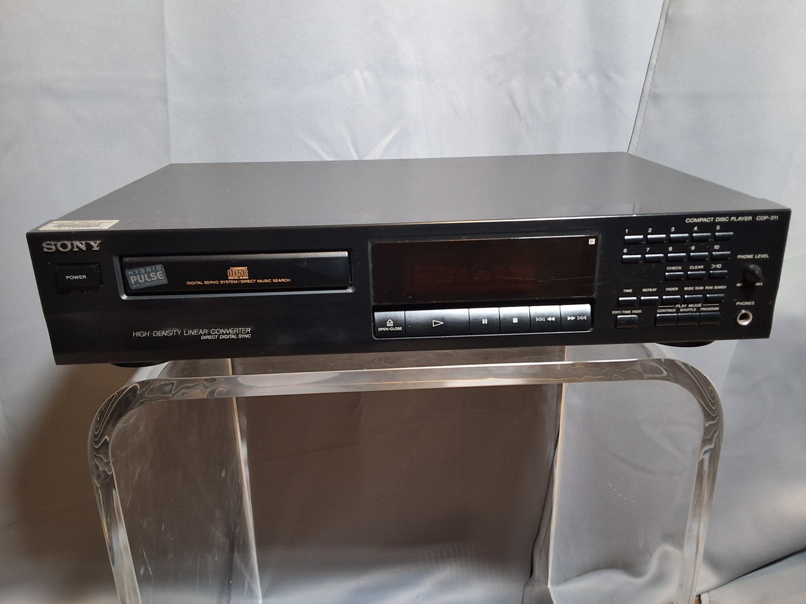 UNIQUE!!! Sony CDP-311 Compact Disk Player Used At NPR Studio! Tested-Works