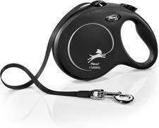 New Classic Tape Retractable Dog Leash for Large Dogs Upto 110 lbs.   26 ft., Bl