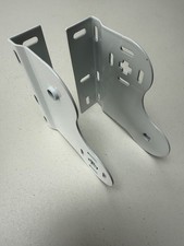 1 pair DOUBLE ROLLER BLIND WHITE FIXING BRACKET FOR 32mm BARREL - FREE P & P