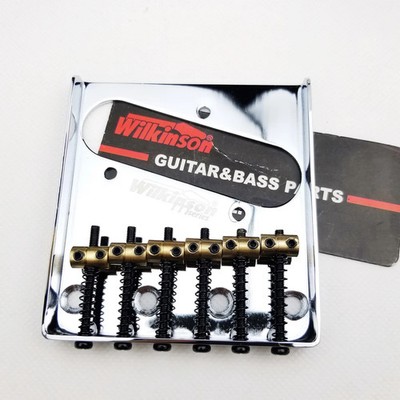  Wilkinson WOT02 vintage bridge for TL electric guitars, TL guitar bridge.Silver