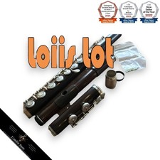 Louis Lot Wooden Flute Cylindrical Key Silverwork Advanced Pitch