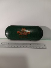 Antique Steampunk Willson Goggles Safety Moto Glasses Spectacles in Case C3873