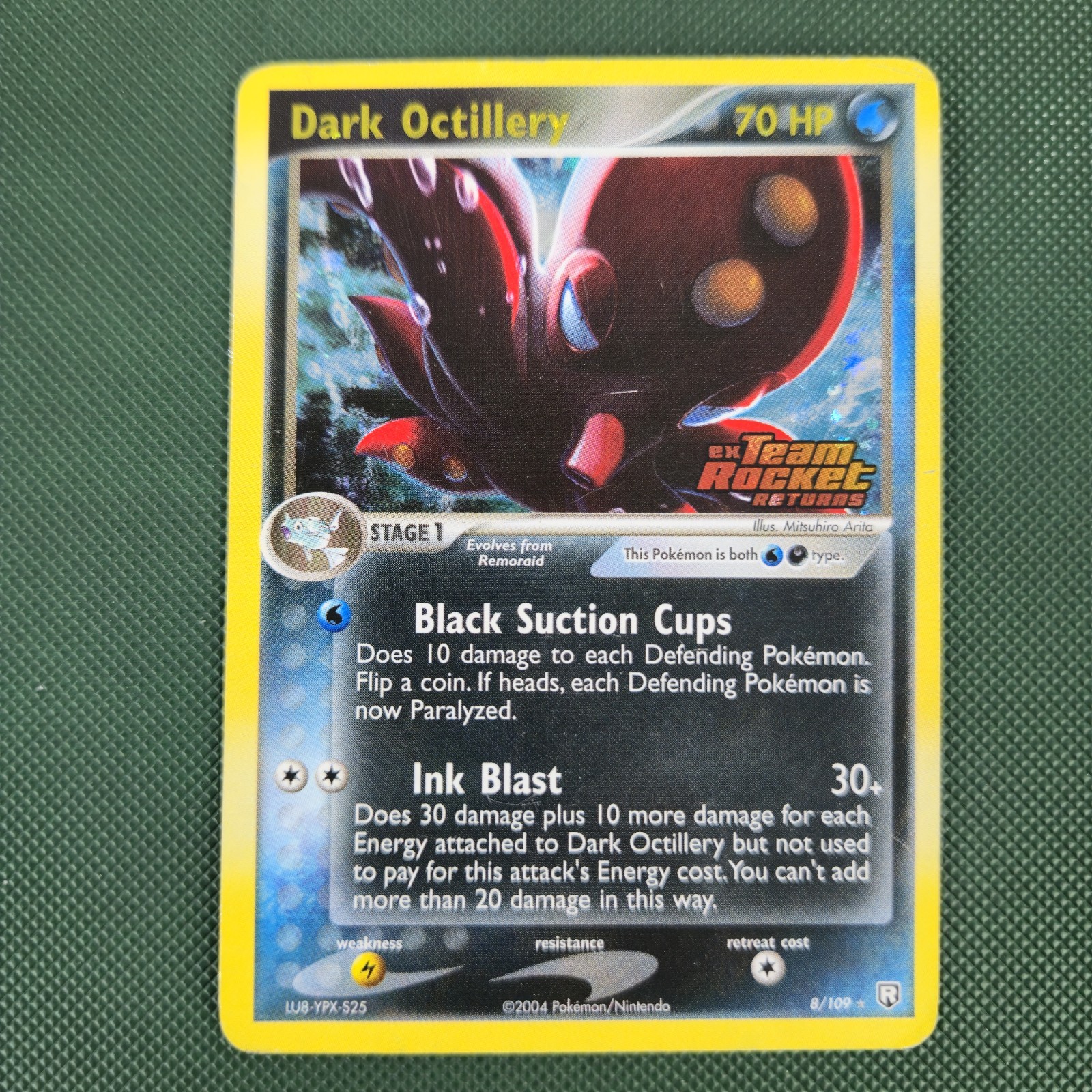 MP Dark Octillery 8/109 Reverse Holo Team Rocket Returns Nintendo Pokemon Card