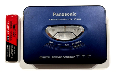 Panasonic RQ-SX35 美品 純正付属品完備 動作品 充電器 Panasonic RQ-SX35 stereo cassette player Made in Japan S-XBS