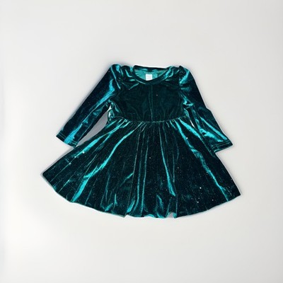 Baby Girl 12-18 Months Green Velvet Sparkle Dress Long Sleeve Emerald | eBay Baby Girl 12-18 Months Green Velvet Sparkle Dress Long Sleeve Emerald | eBay