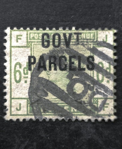GB Queen Victoria 6d Govt.Parcels SG.O62 Used Well Centred Good Perforation VF