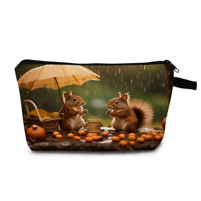 MoCaliduccious Squirrel Makeup Bag for Women Travel Cosmetic Organizer Bag Te...