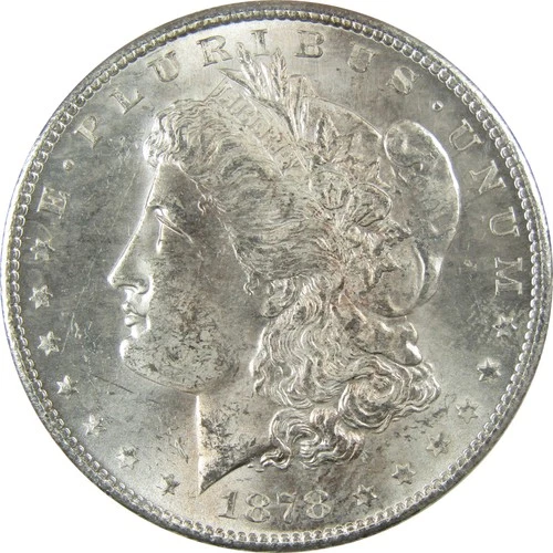 1878 S Morgan Silver Dollar Uncirculated Mint State $1 Coin SKU:I24504