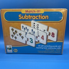 Match It Mathematics Puzzle Game Set - 30 Self-Correcting Puzzle Set - Complete