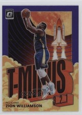 2021-22 Panini Donruss Optic T-Minus 3 2 1 Purple Prizm Zion Williamson #1 19t9