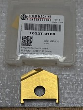 NIB 1022T-0109 1-9/32" ALLIED SPADE DRILL INSERT BIT. AMEC B HP TiN NEW 1.2813"