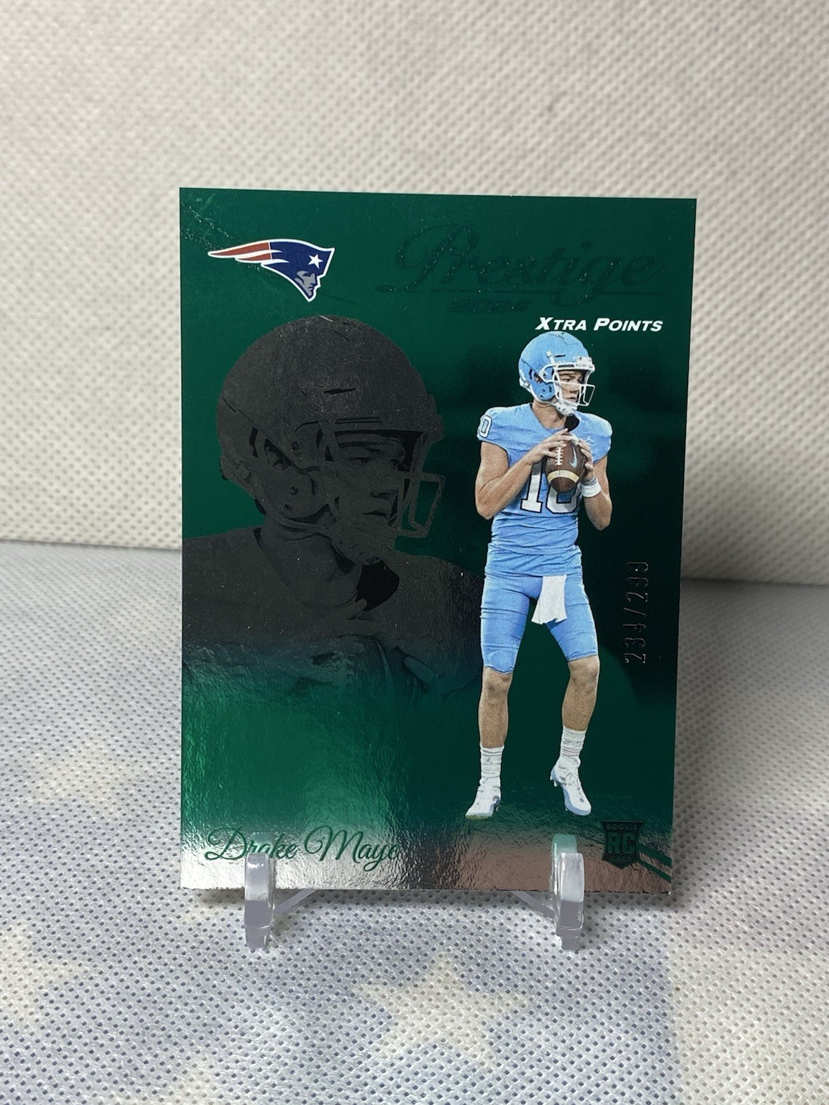 2024 Panini Prestige - Rookies Drake Maye #304 Xtra Points Green /299 (RC)