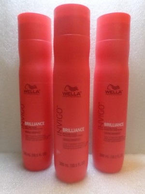 3 X WELLA BRILLIANCE COLOR PROTECTION SHAMPOO  10.1 OZ EACH NEW