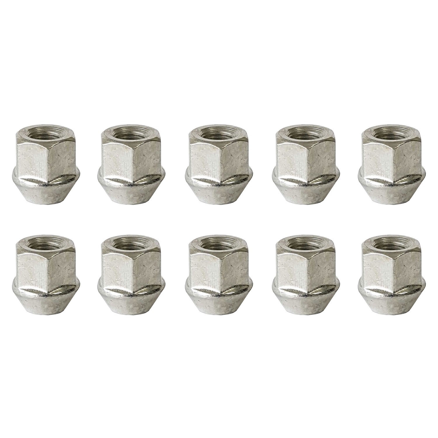 10 Wheel Nuts tapered 60° M12x1.5 24mm chrome for Toyota 4 Runner I 4x4 4 Runner