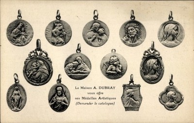 Ak Reklame, Maison A. Dubray, Künstlerische Medaillen - 4614358