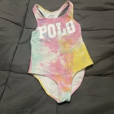 Polo Ralph Lauren Toddler Girl Tye Dye Swimming Bathing Suit One Piece Size 2/2T