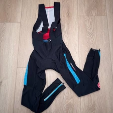Castelli Velocissimo 3 Men’s Cycling Bib Tights Size M Padded Rosso Corsa